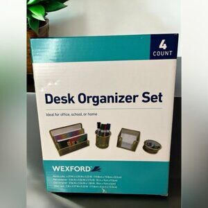 Gold Desk Organizer SetNew
